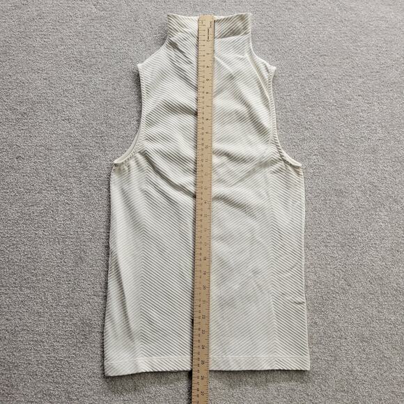 Athleta Flurry Ribbed Sleeveless White Tank Top Women’s Size XS Activewear - Picture 4 of 6